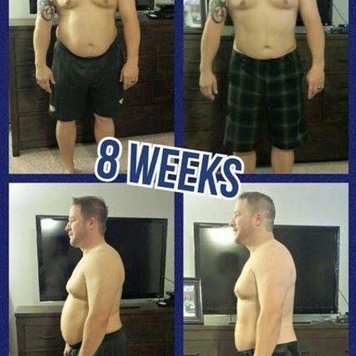 Mike - after 8 weeks  / before and after