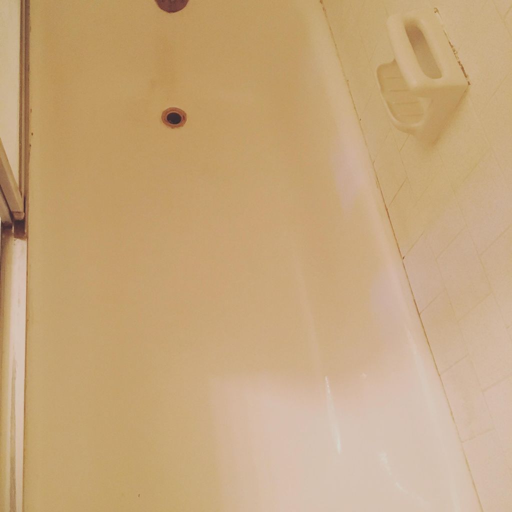 After the removal of lime, rust, and soap scum bui