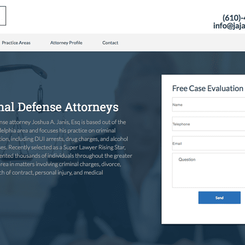 Website for a local law firm