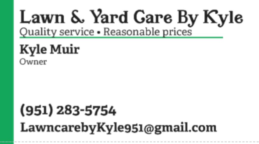 Lawn & Yard Care By Kyle
