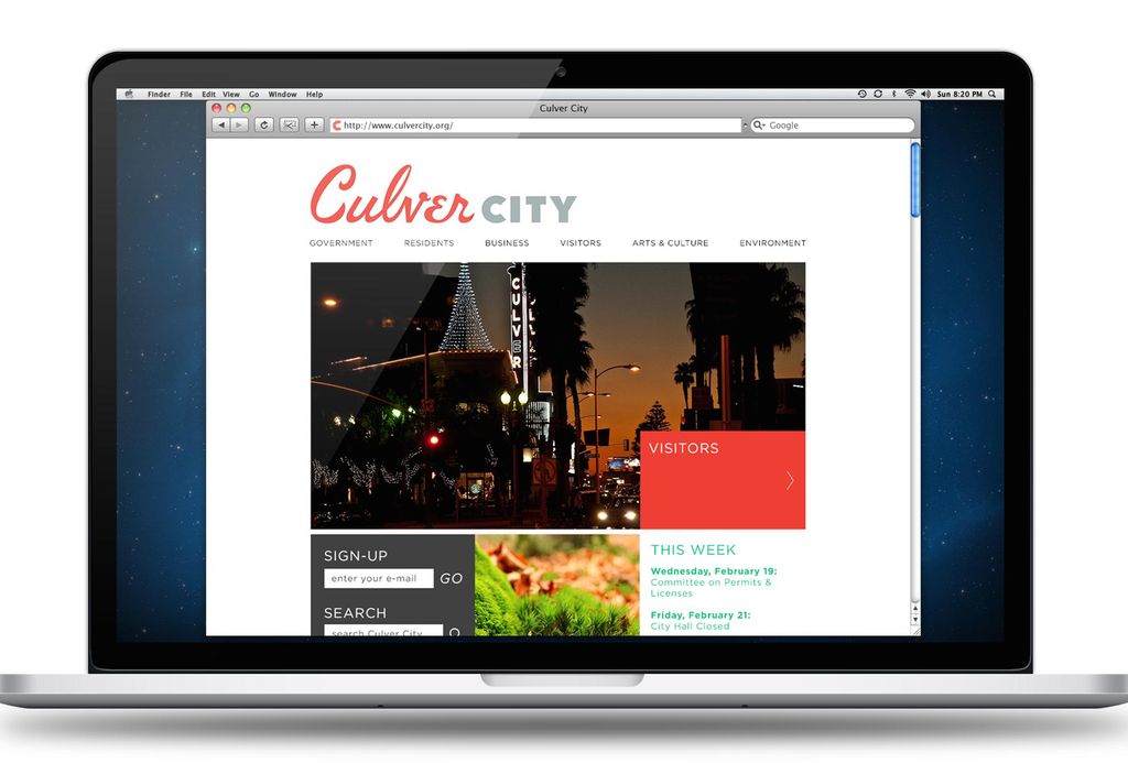 Culver City Site Design for Strausberg Advertising