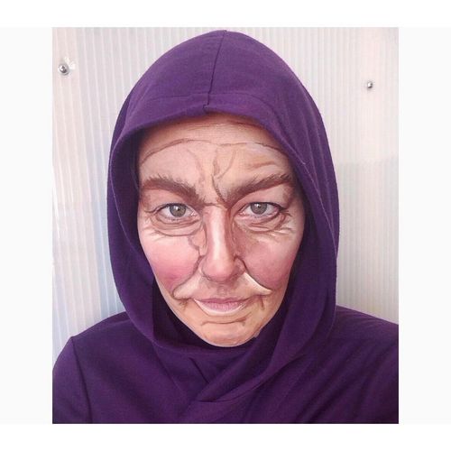 Old lady makeup