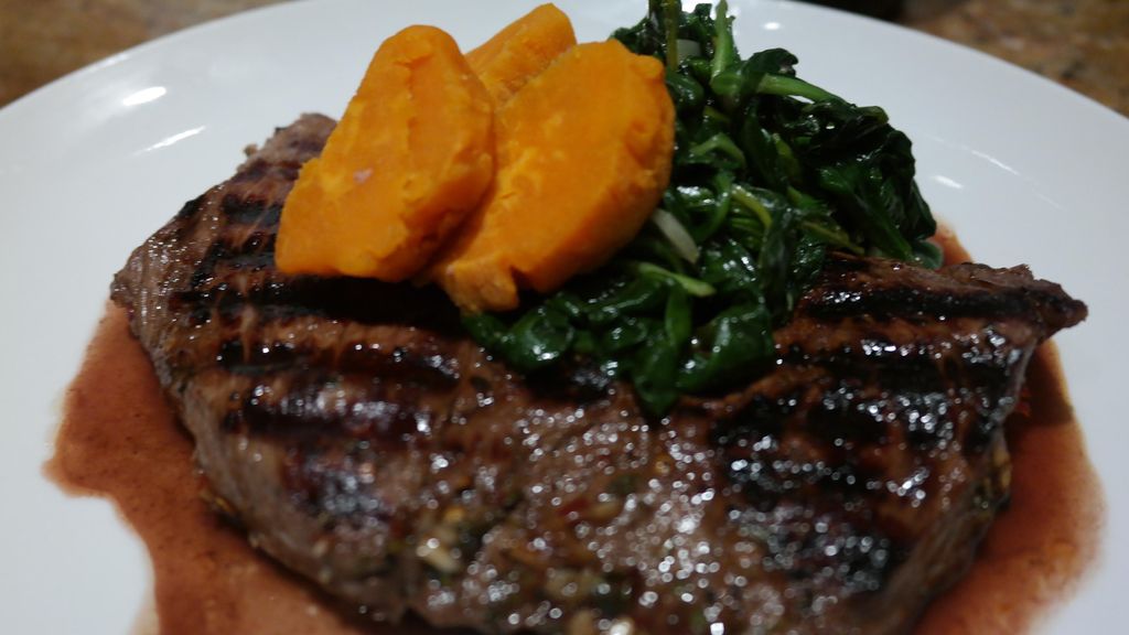 Truffle marinated grilled steak