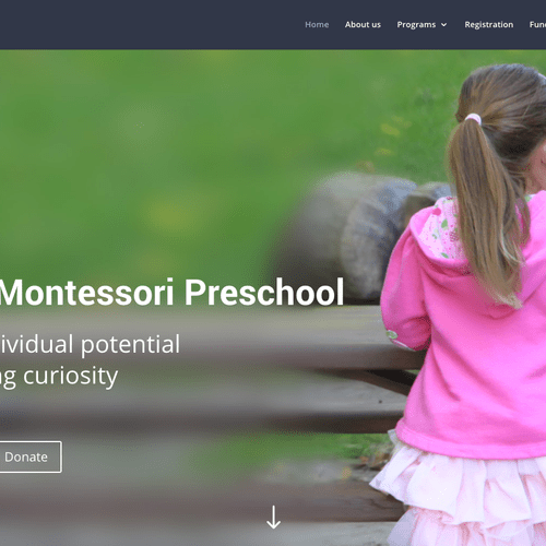A Montessori preschool that wanted to showcase the
