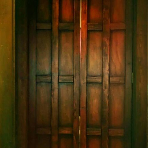 Asian inspired doors. Design, carpentry, stain agi