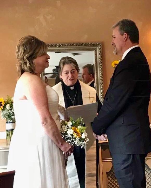 Reverend Cait Finnegan performed our wedding cerem