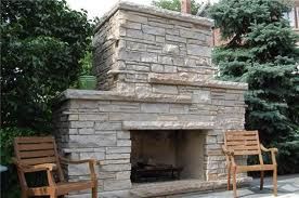 Outdoor Fireplace for Historic Home
