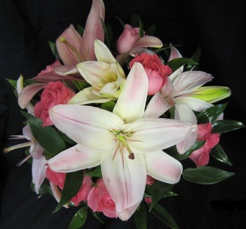 Lily and carnation bouquet