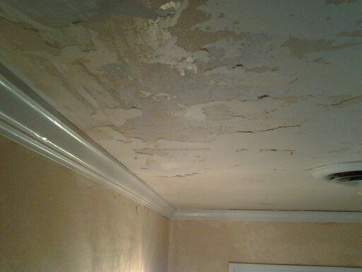 Same Old Bathroom Ceiling..Paint Peeling and Plast