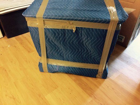 We pad furniture to prevent scratches and damage !