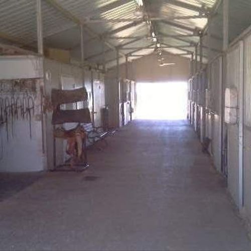 Training barn aisle way 