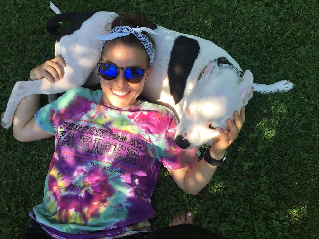 Nothing like puppy snuggles & sunshine!