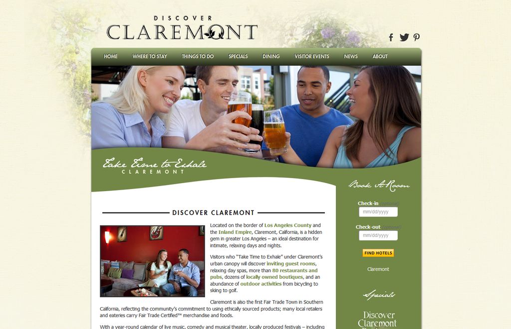 City Tourism website