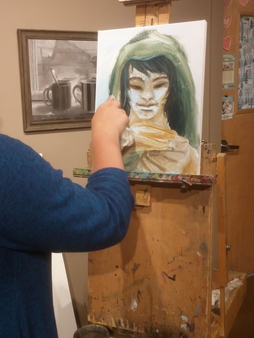 Student working