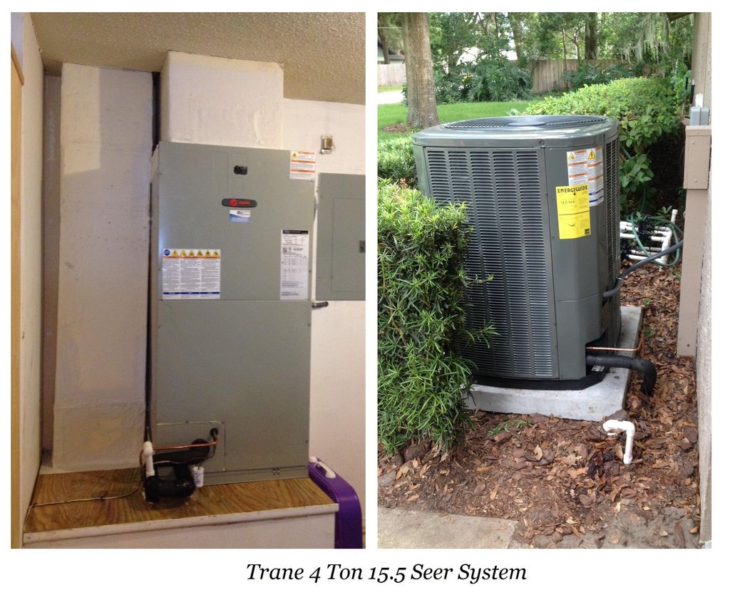 4 Ton 16 Seer Trane Installation