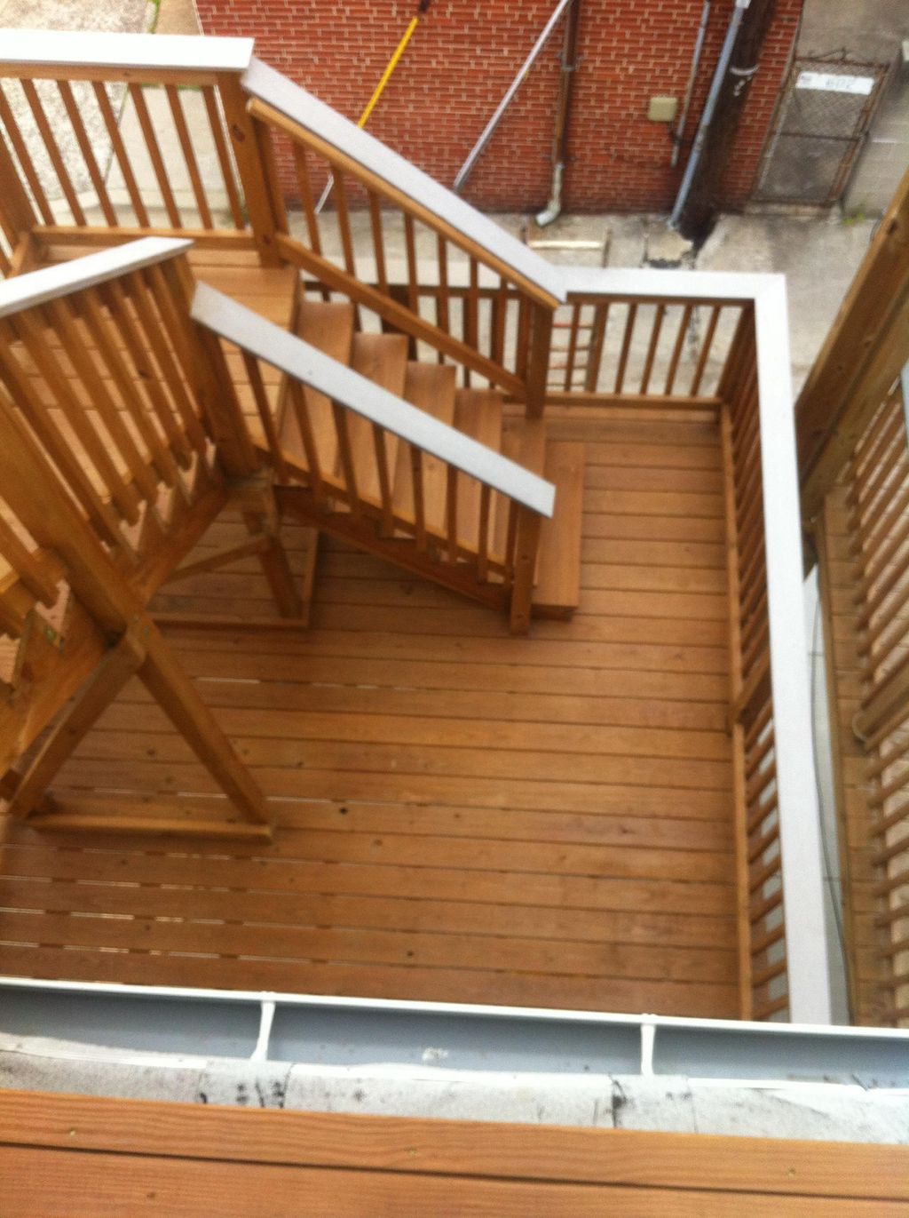 Deck washed & stained