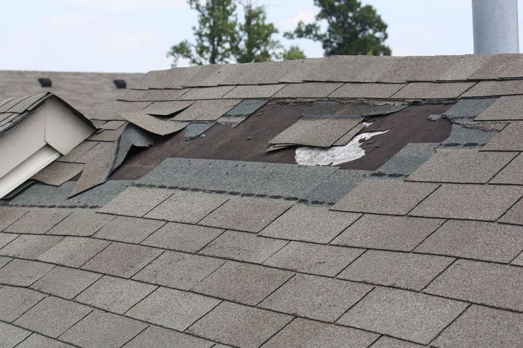 Wind Damaged Shingles