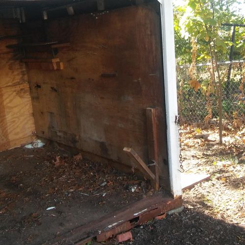 Before - Removal of Storage Shed