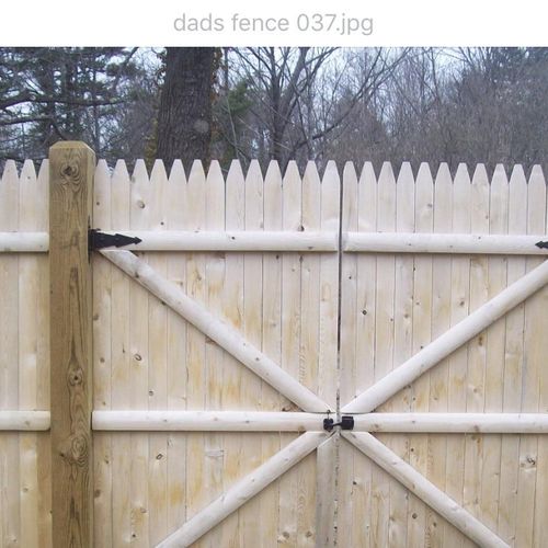 Cedar fence & gate