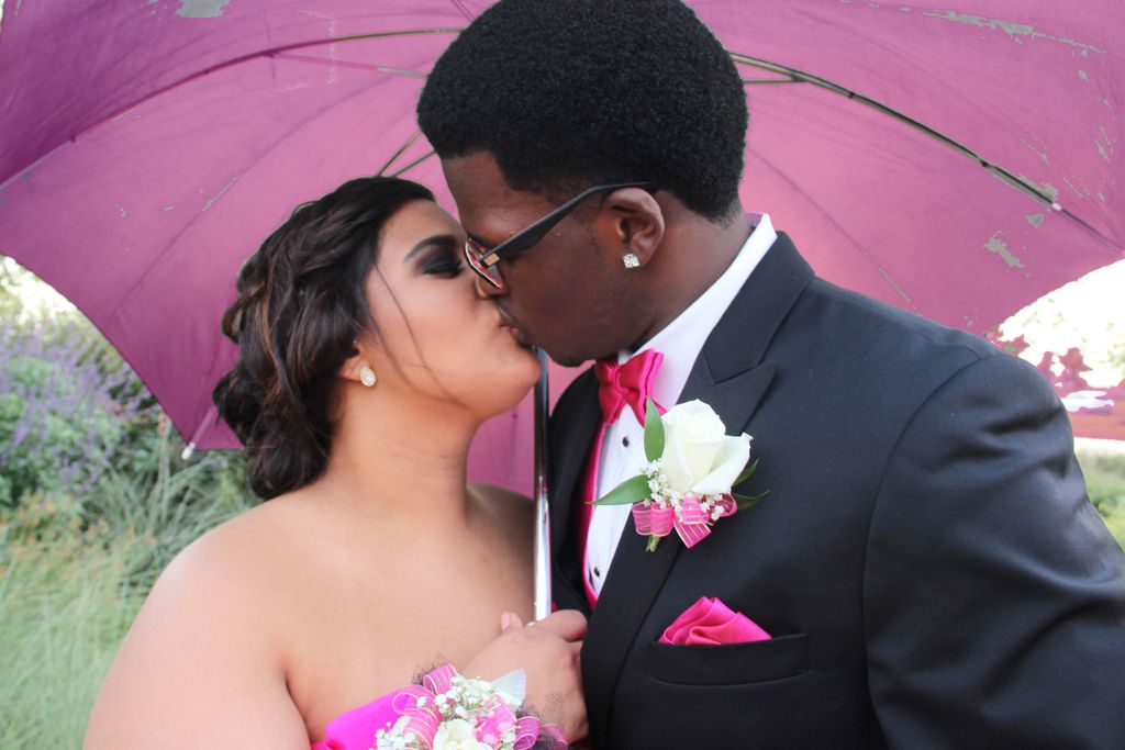 Christina and Christian pre-prom portraits at Town