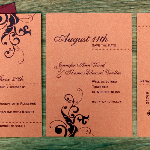 wedding invitation + RSVP