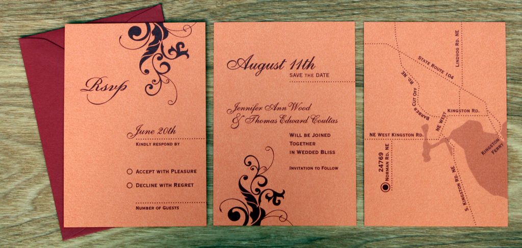 wedding invitation + RSVP