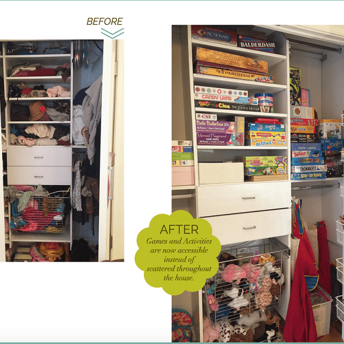 Before and After Closet Refresh