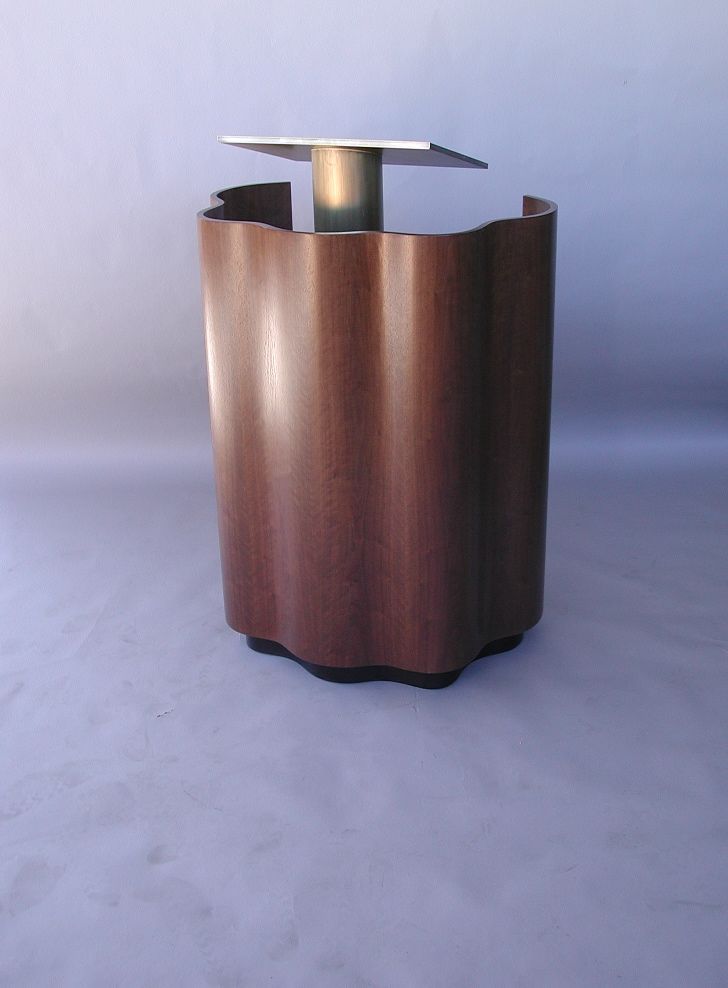 Walnut veneered Lectern