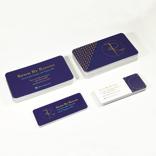 Business Card designs for sewing and craft company