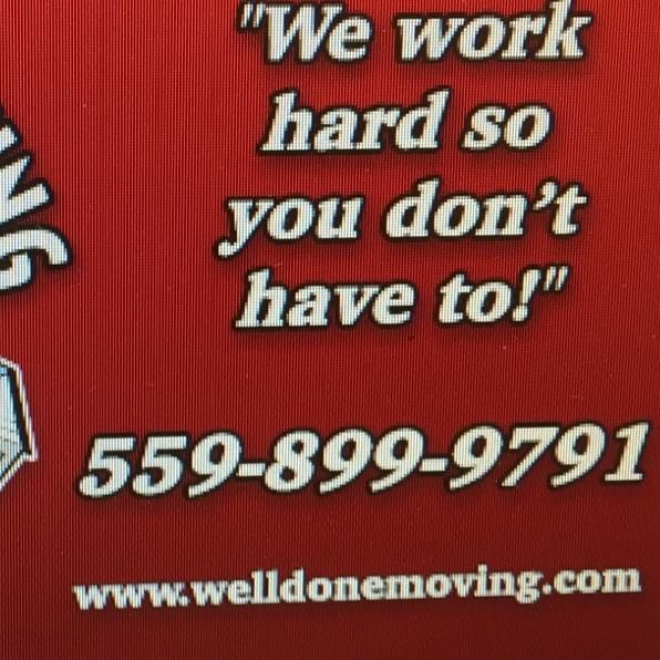 Well Done Moving Services