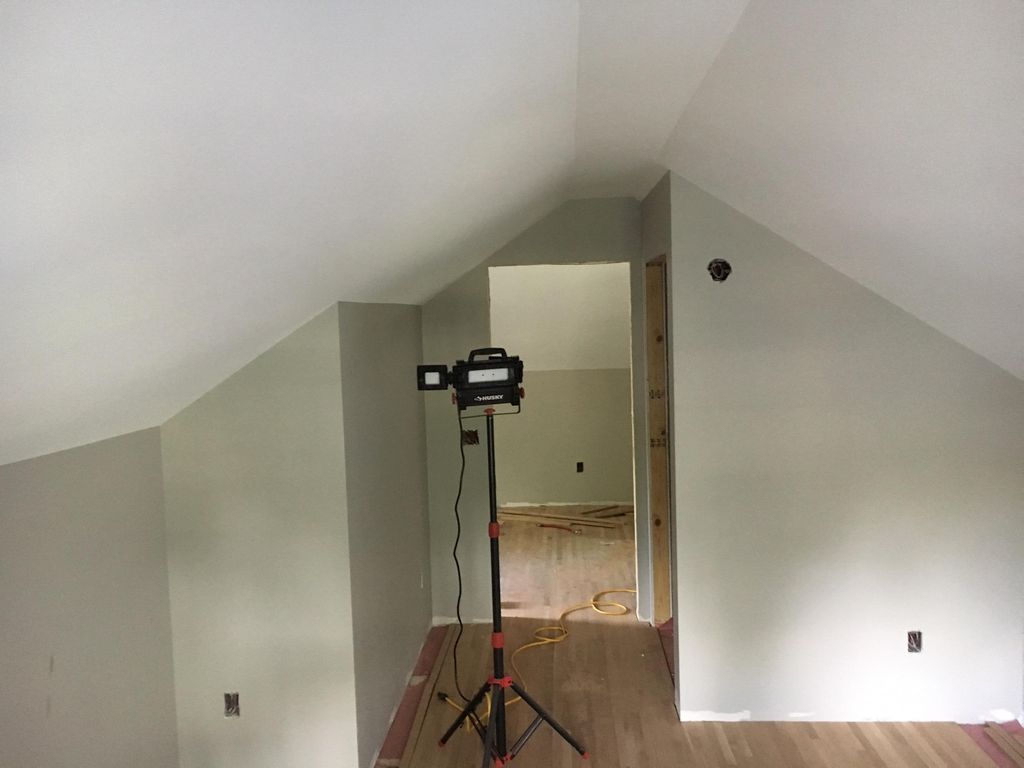 Framing for finished attic by Warren Moe Construct