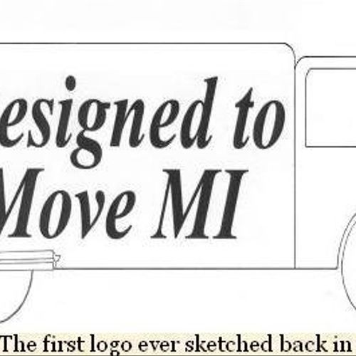 The first logo for Designed To Move MI. Sketched b