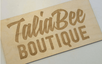 Wooden Sign for Talia Bee Boutique