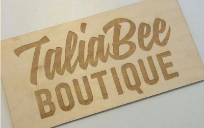 Wooden Sign for Talia Bee Boutique