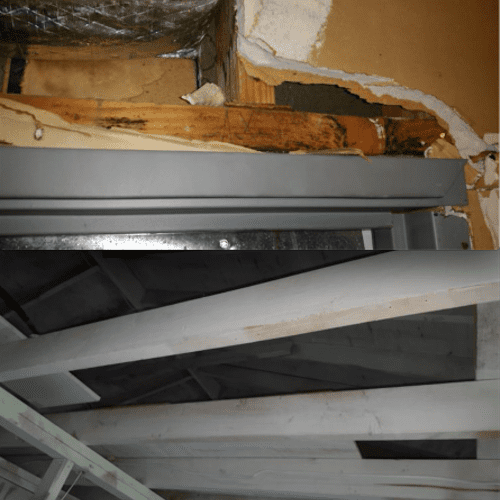 Before/After: Mold/Water Damaged Ceiling Beams