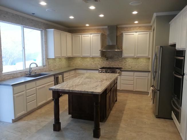 Kitchen after our work was performed