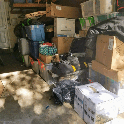 Garage Organization Before