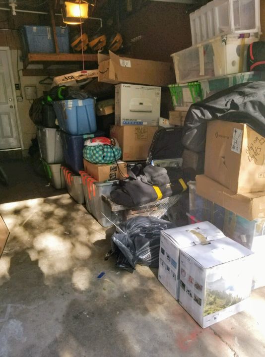 Garage Organization Before