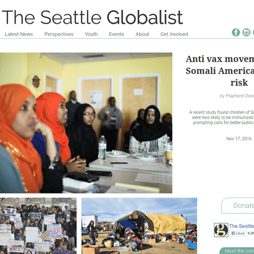 News website for The Seattle Globalist.