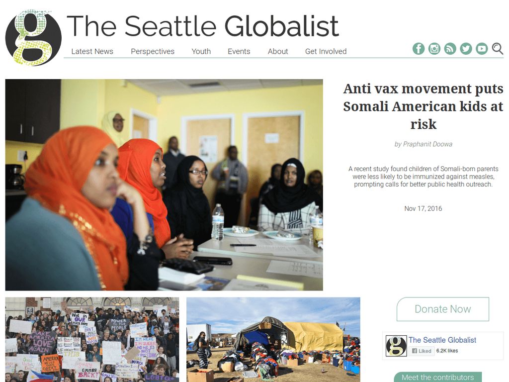 News website for The Seattle Globalist.