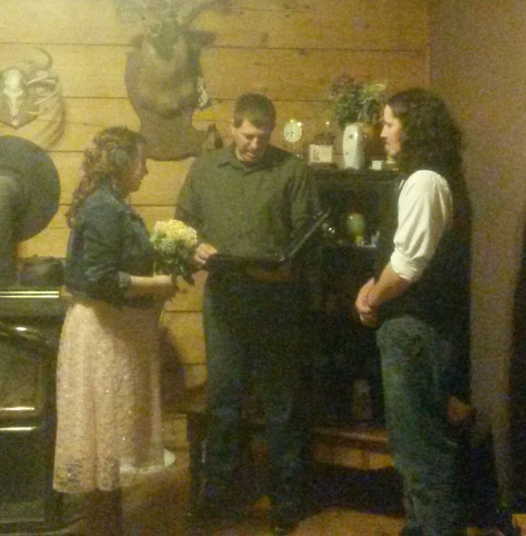 Wedding for a special set of friends at their home