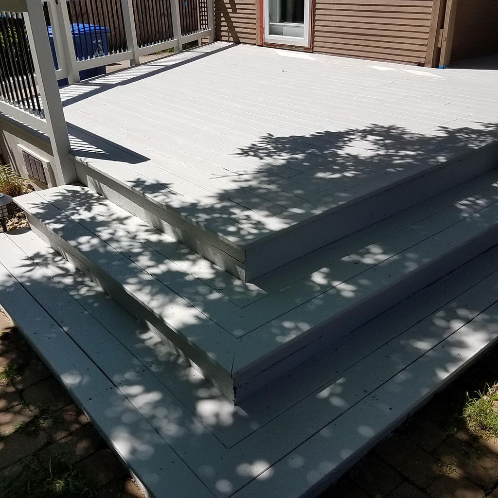 The newly refinished surface looks great!