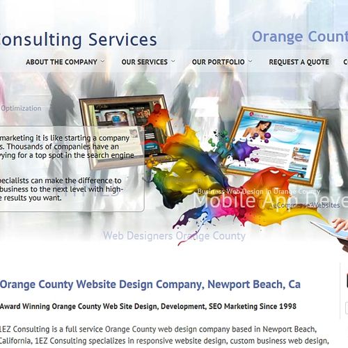 Orange County Web Design -  www.1ezconsulting.com