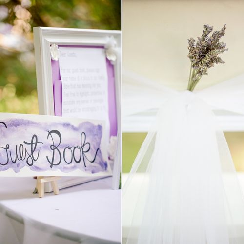 Lavender inspired backyard wedding