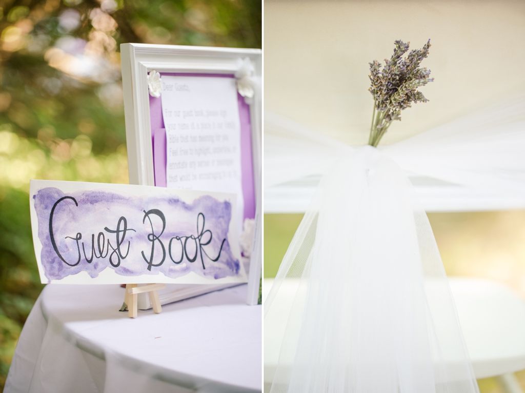 Lavender inspired backyard wedding
