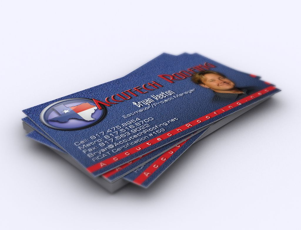 Accutech Roofing Logo and Card
I met Bryan Keeton 
