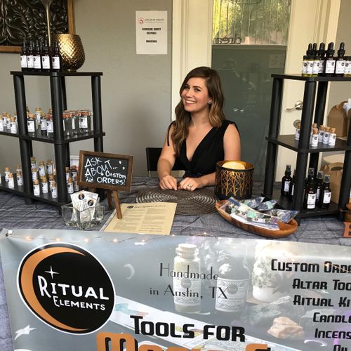 At a spiritual fair selling my ritual products