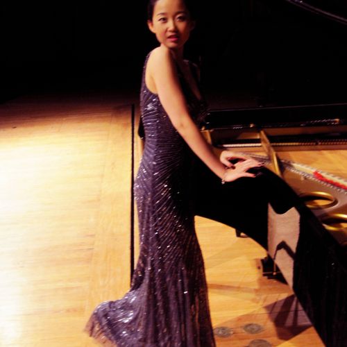 before my graduate piano recital! Soooooo nervous.