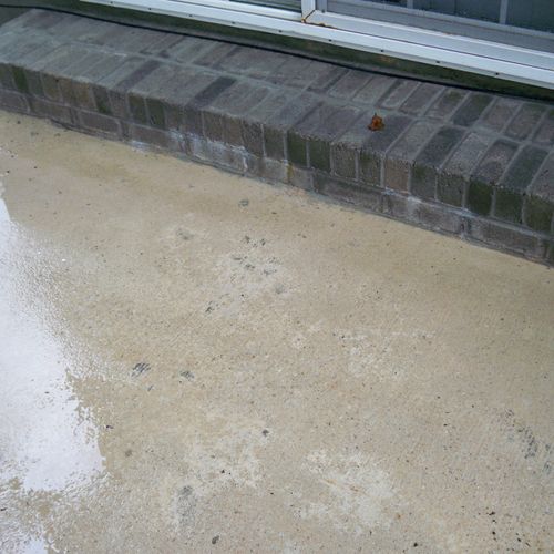 This is what the patio looked like after I finishe