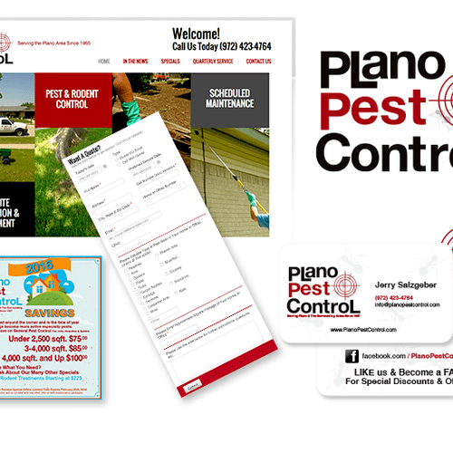Plano Pest Control - Full Branding (Logo, Website,